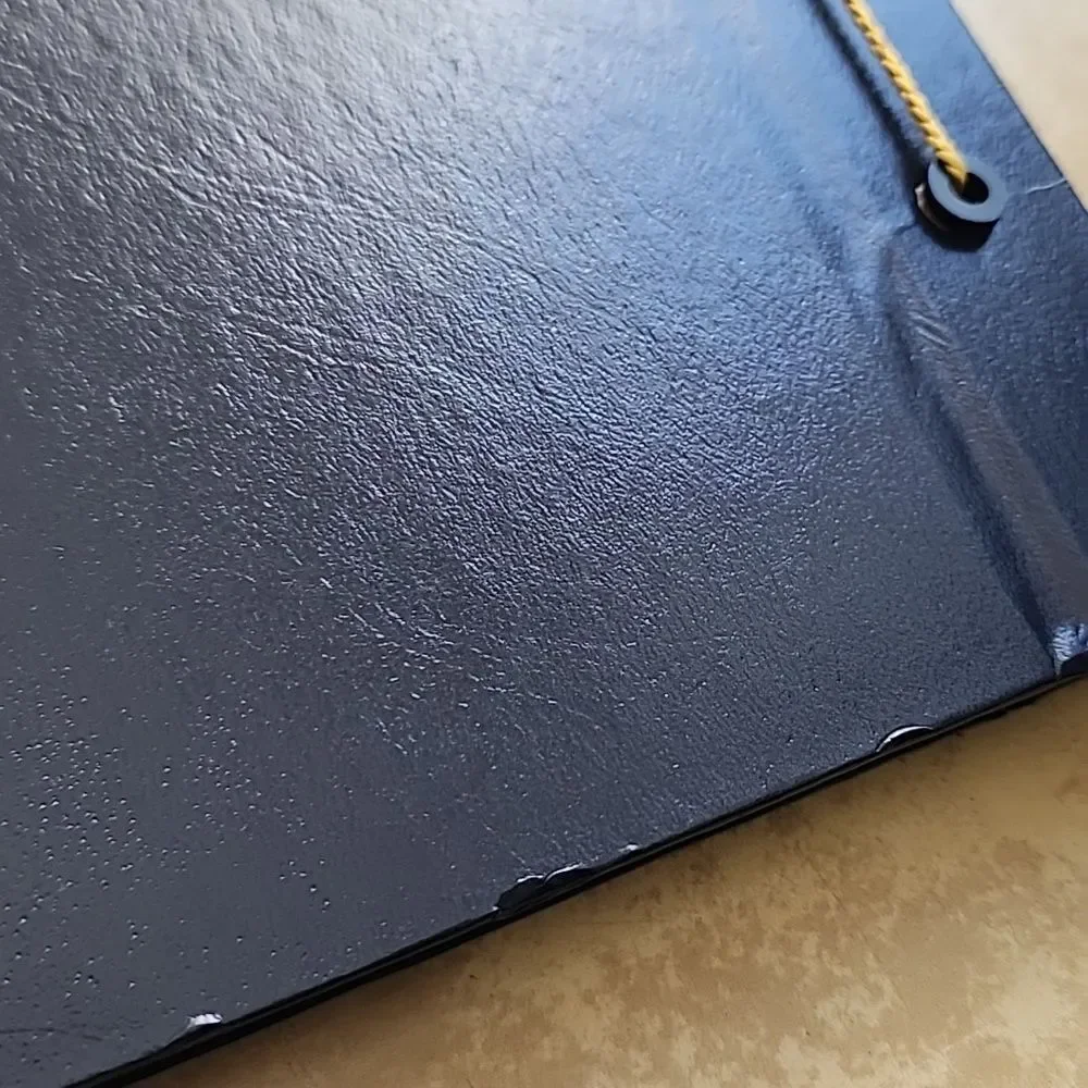 1960's NWOT Large Hardcover Scrapbook with Gold Cord Tie Binding